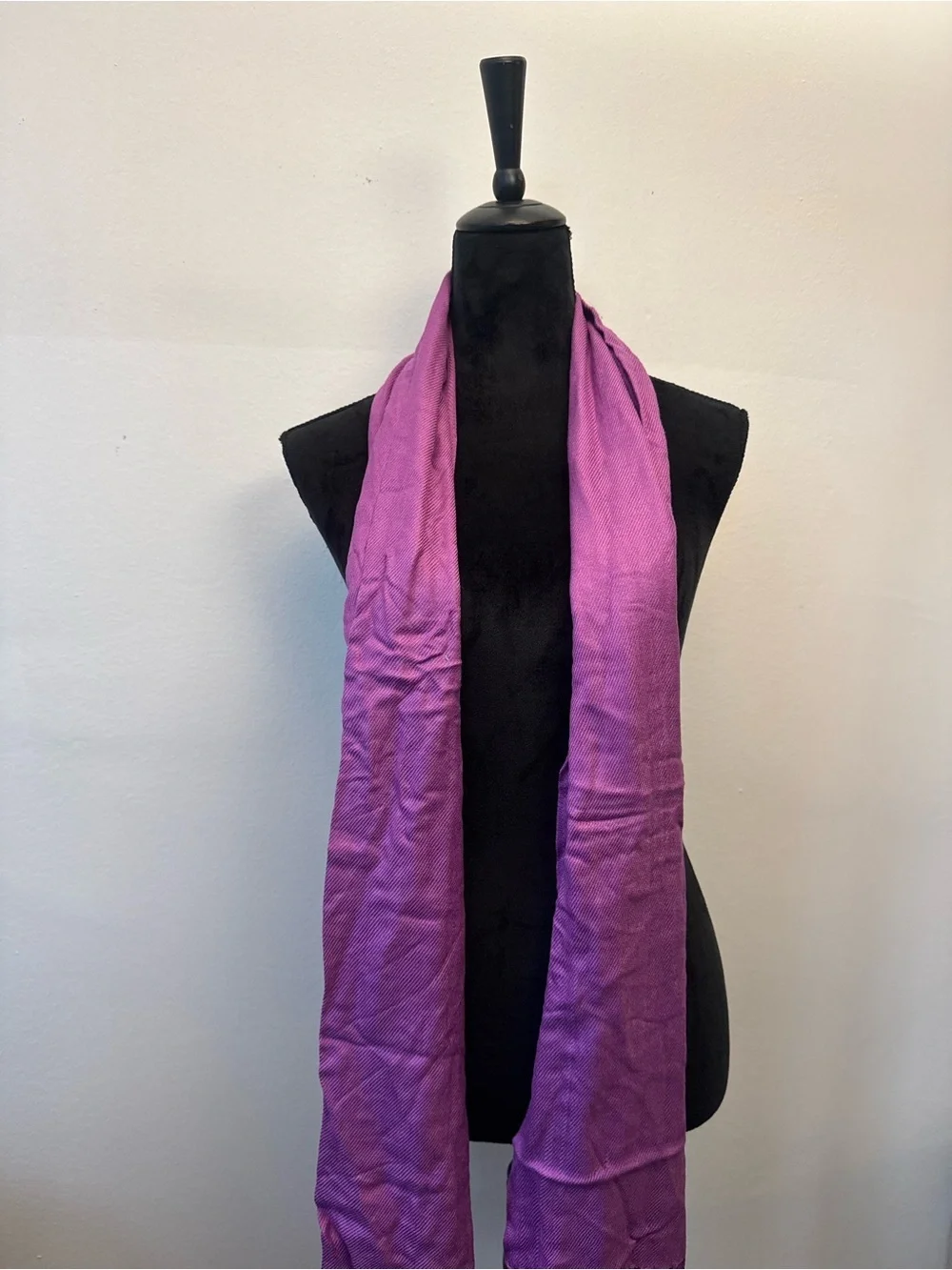 Rich Lilac Tassel Ended Fashion Scarf